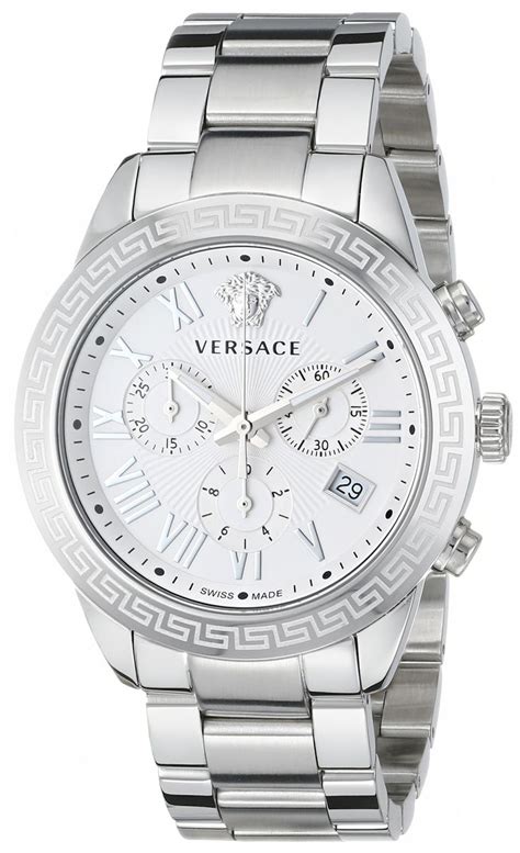 silver versace watch men's|Versace watches men's closeout.